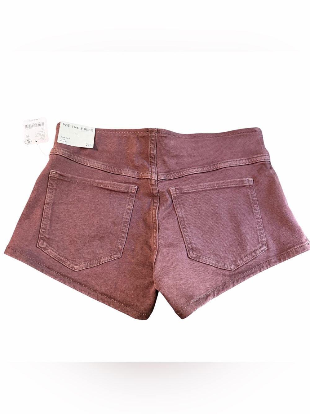 NWT Free People Sahara Mini Shorts Chocolate Dark Brown Size 28 - Picture 5 of 8